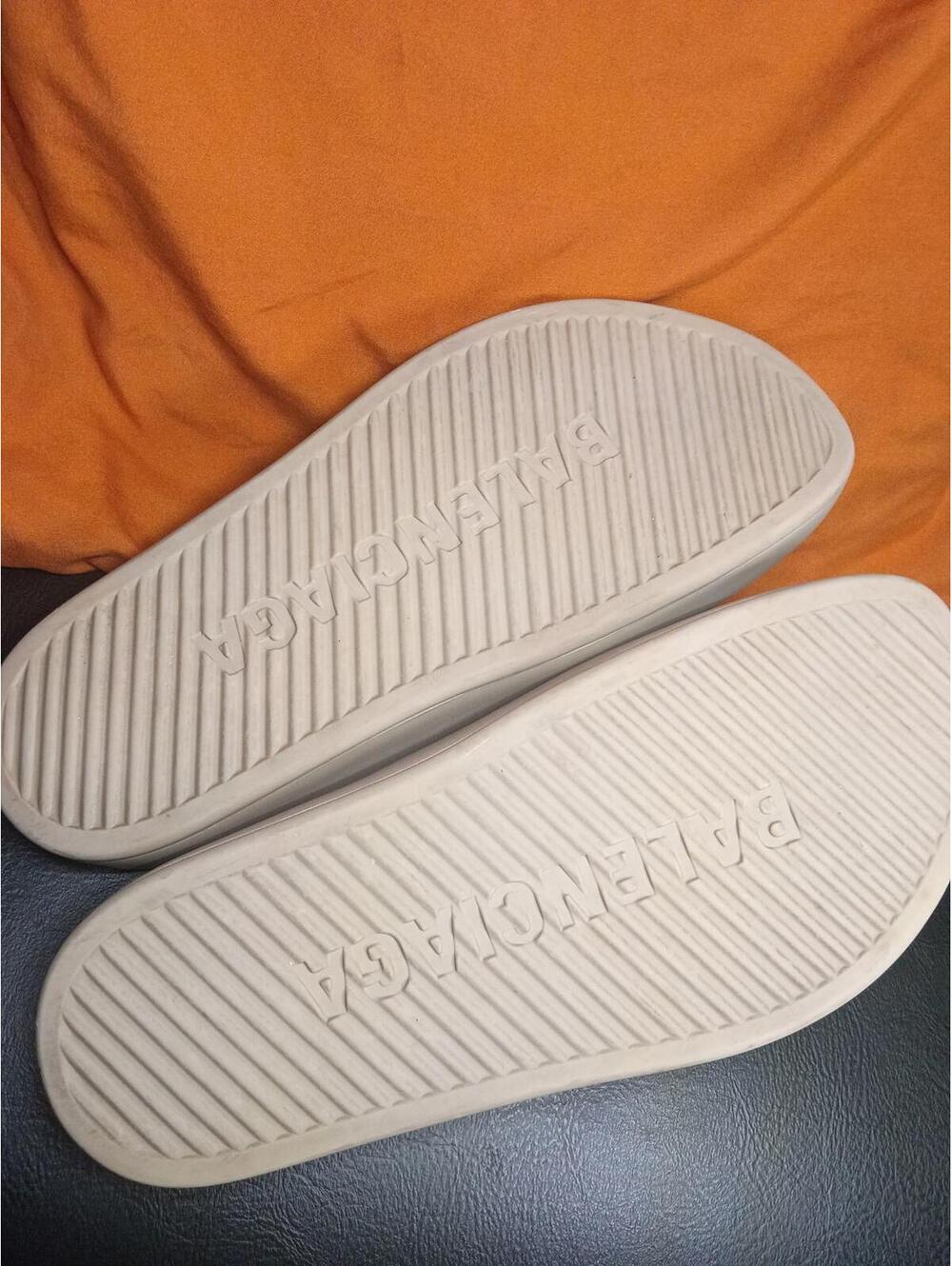 Balenciaga Beige Slip-On Clogs - Picture 4 of 5